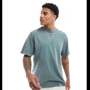 Abercrombie & Fitch Premium Green Heavyweight Tee – Size Large